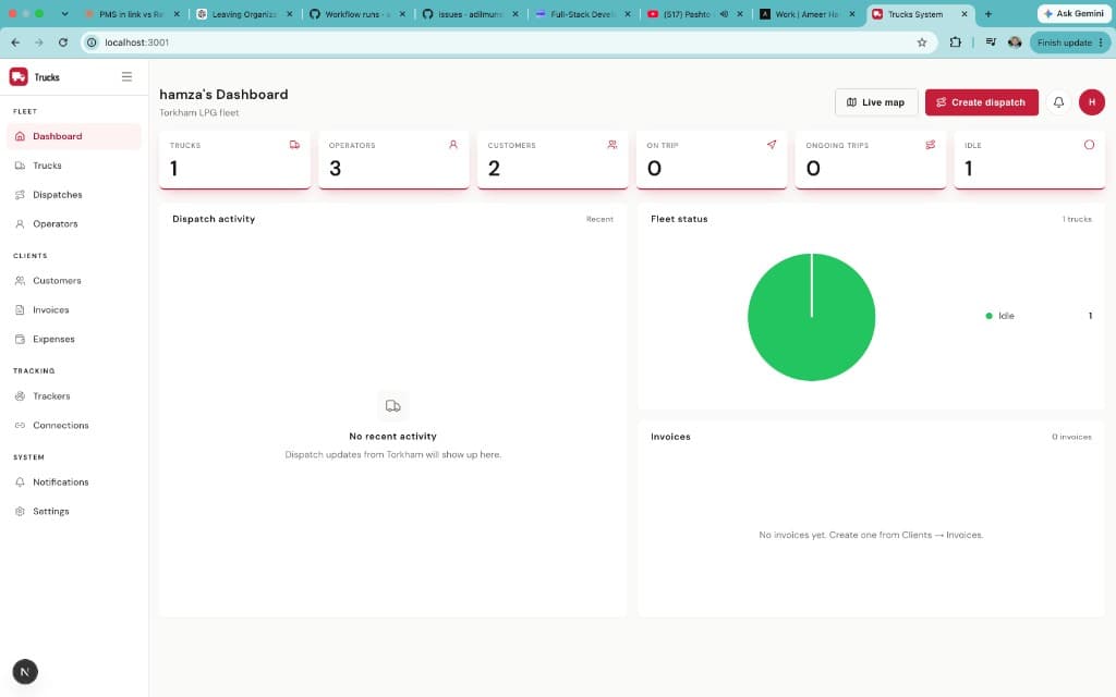 Fleet Management System preview