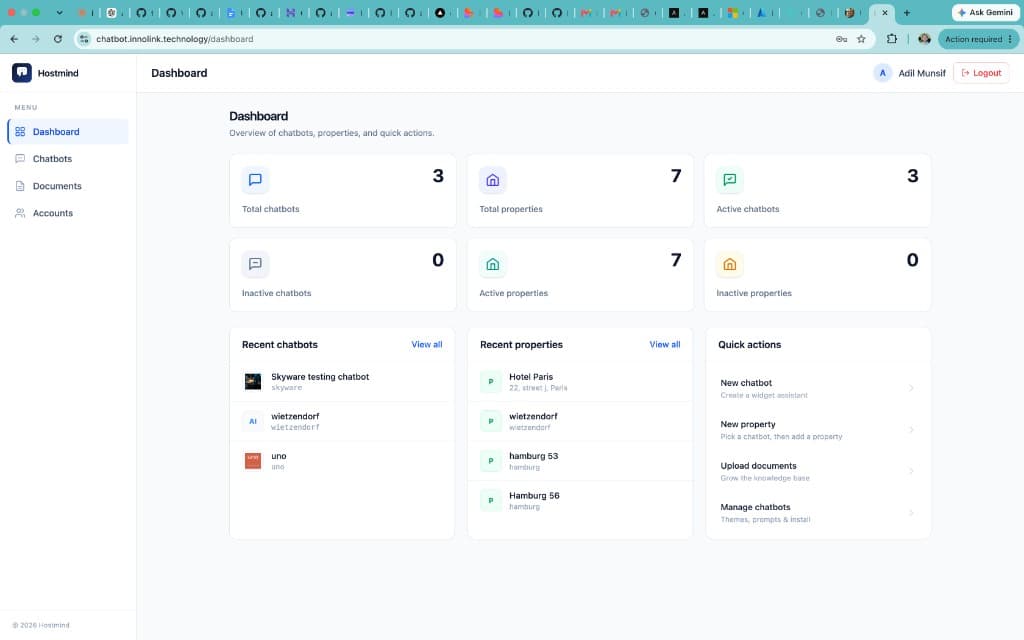 Reservation Chatbot preview